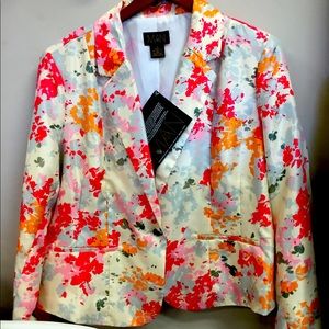 Iman Floral Blazer NWT
